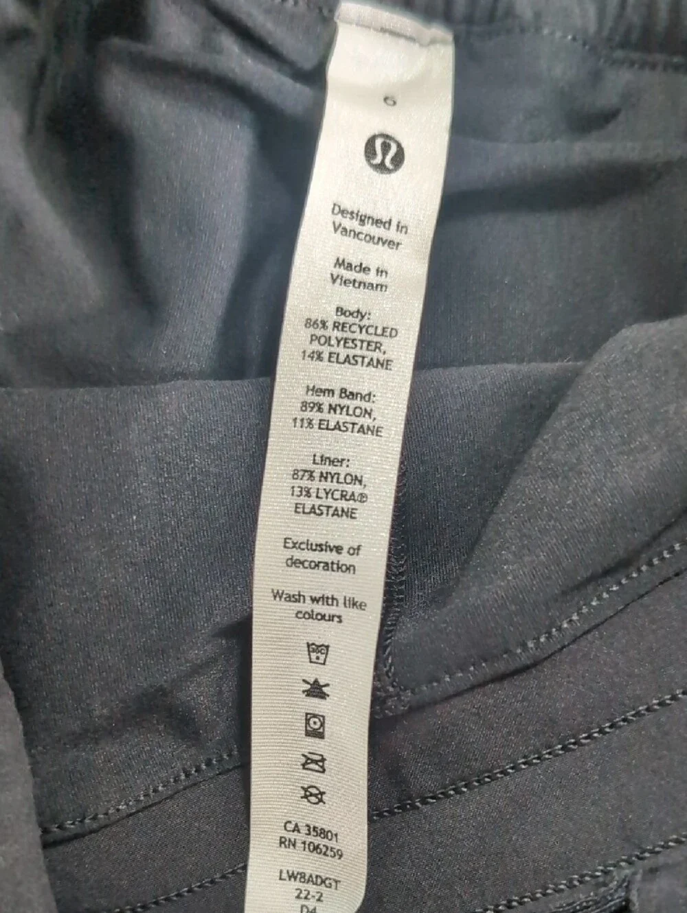 NEW lululemon Black Athletic Hotty Hot HR Long Skirt / Skort